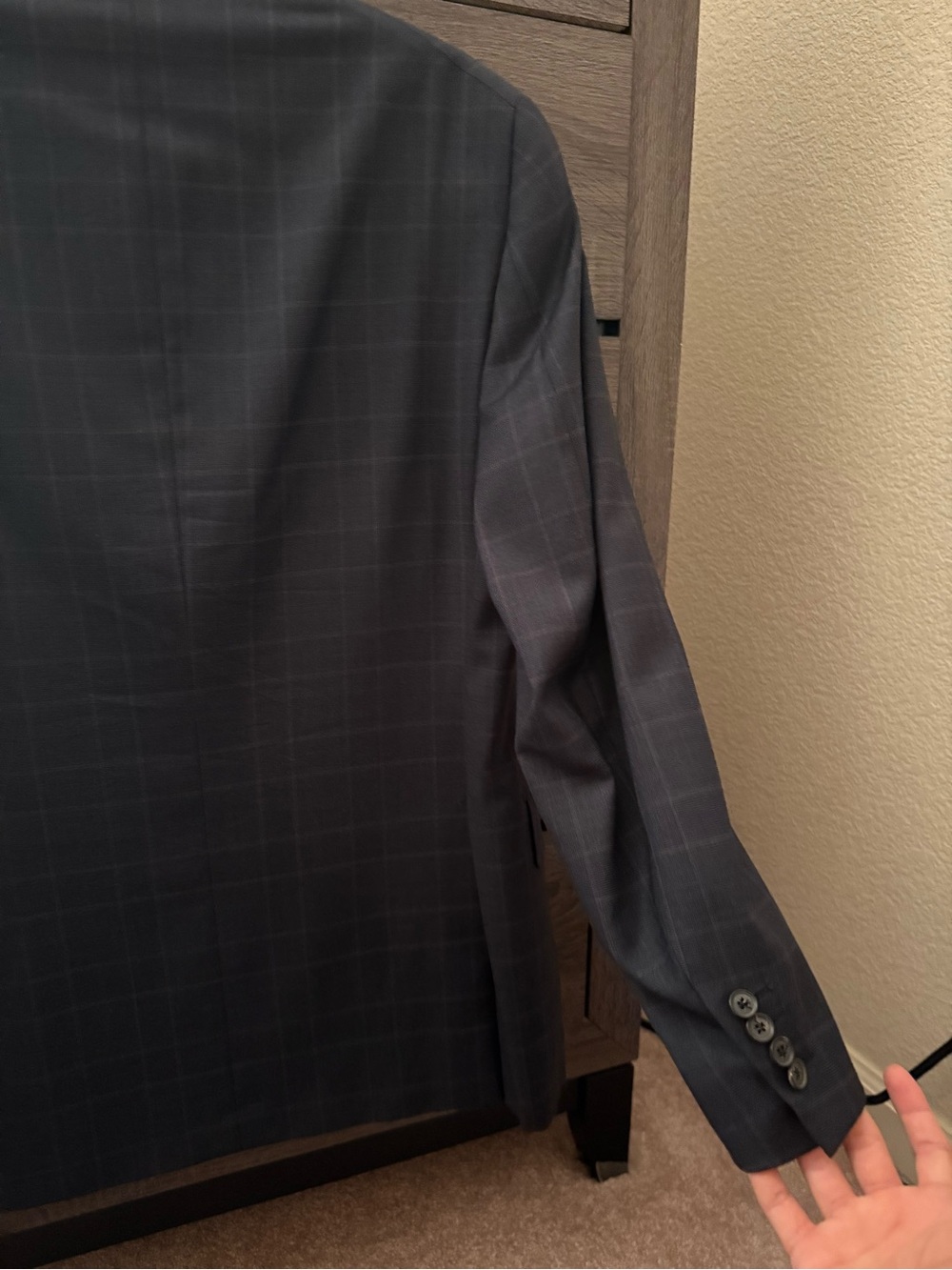 Isaia Black Blazer with Red Interior Trim - Picture 7 of 9